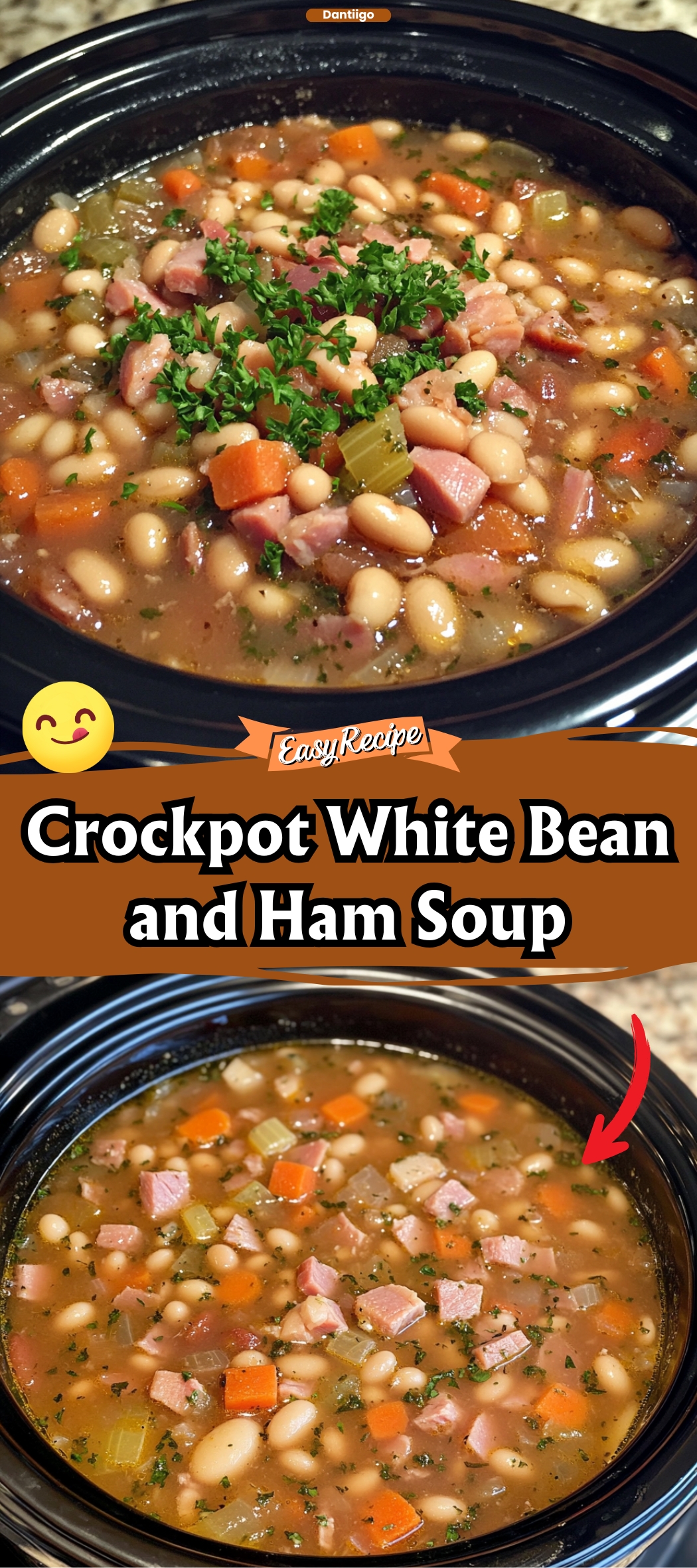 Crockpot White Bean and Ham Soup
