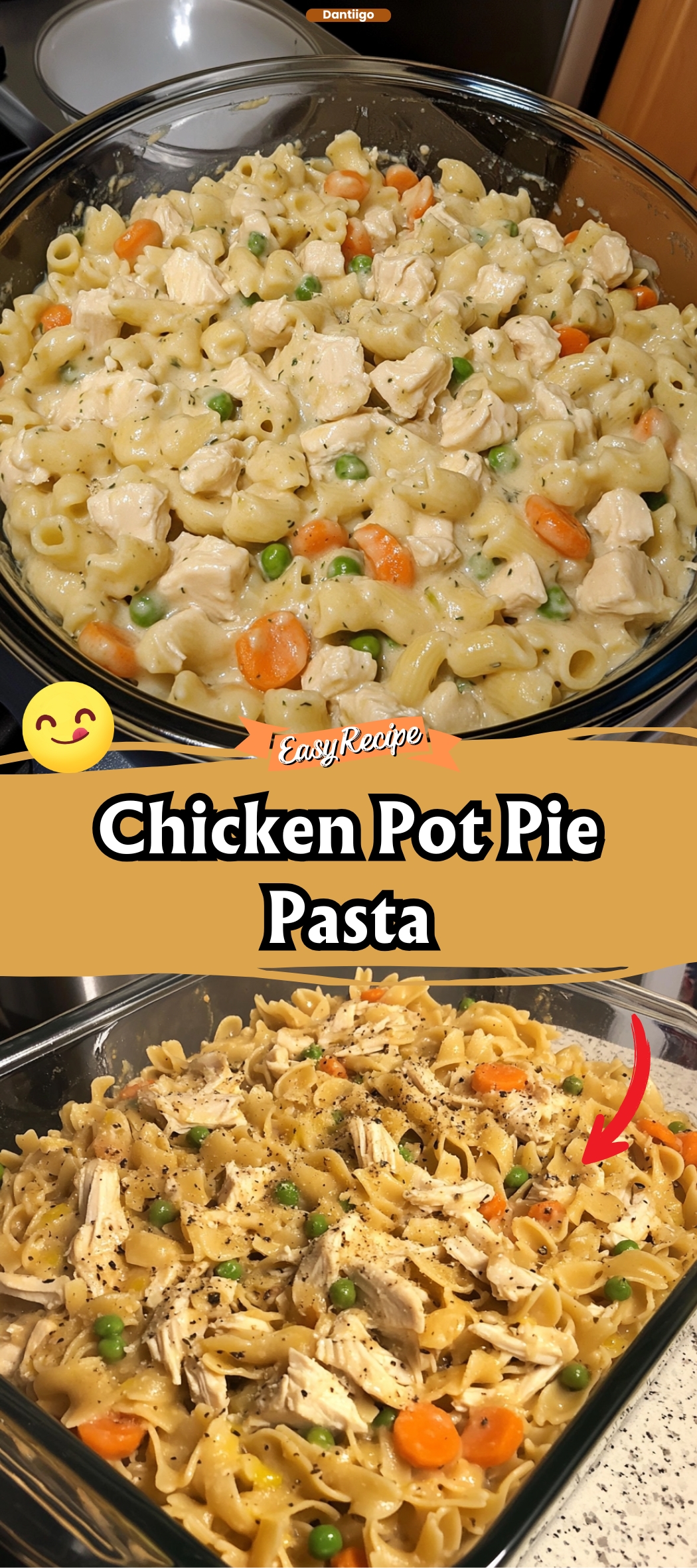 Chicken Pot Pie Pasta