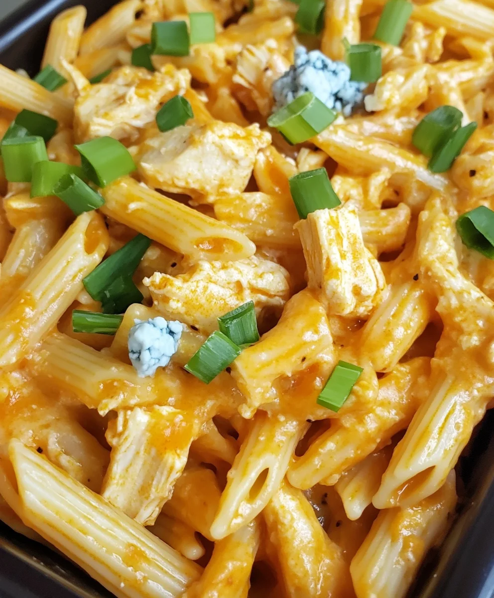 Buffalo Chicken Pasta Bake