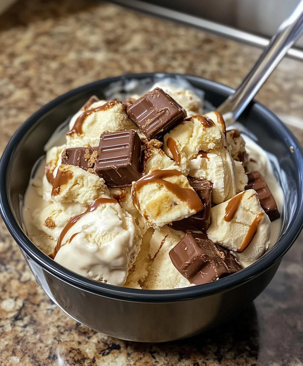 Cookie Dough Snickers & Reese's Ice Cream