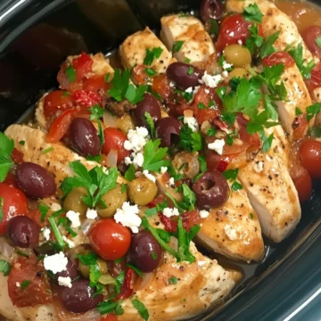 Slow Cooker Mediterranean Chicken