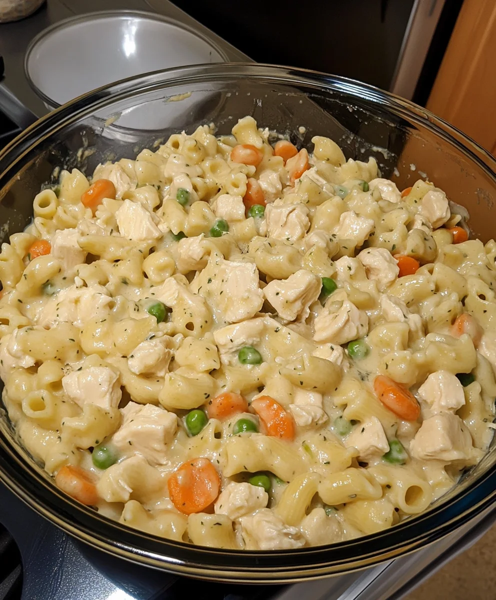 Chicken Pot Pie Pasta