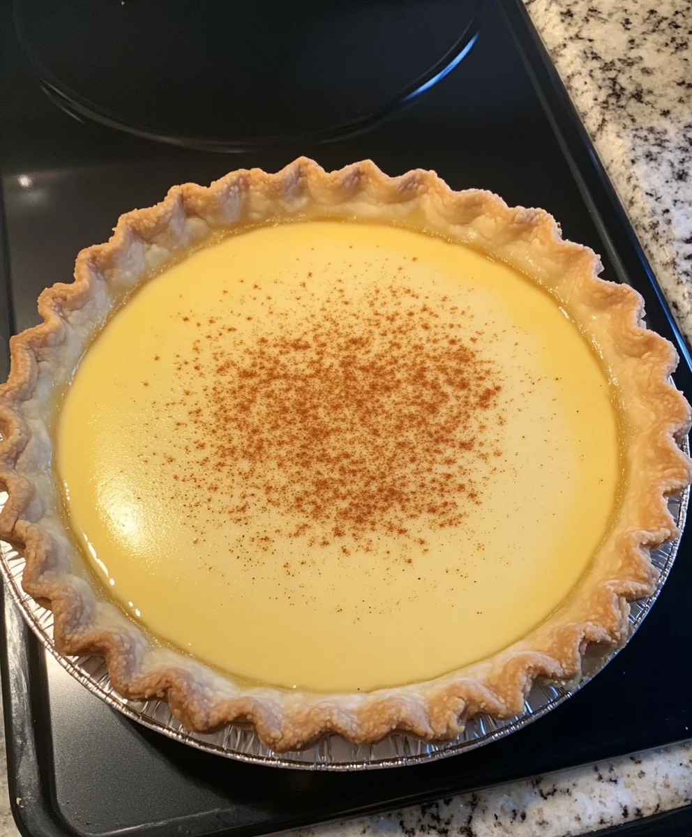 Classic Egg Custard Pie
