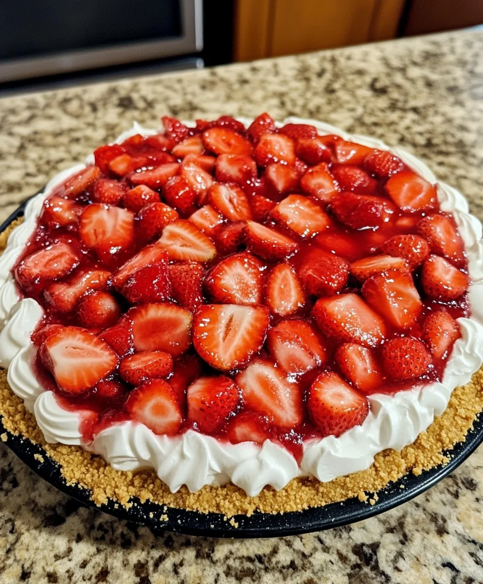 Strawberry Icebox Pie