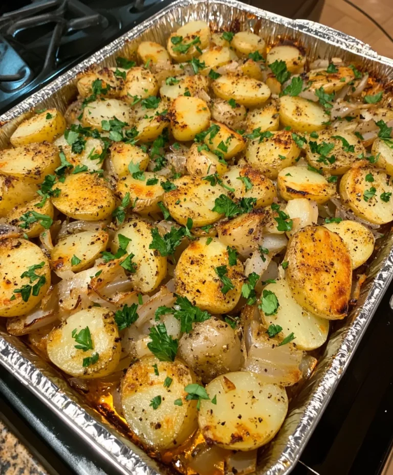 Oven Fried Potatoes & Onions