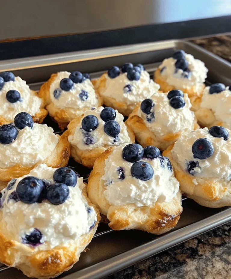Blueberry Fluffy Cottage Cheese Cloud Bread