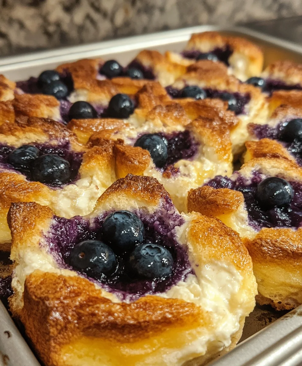 Blueberry Fluffy Cottage Cheese Cloud Bread
