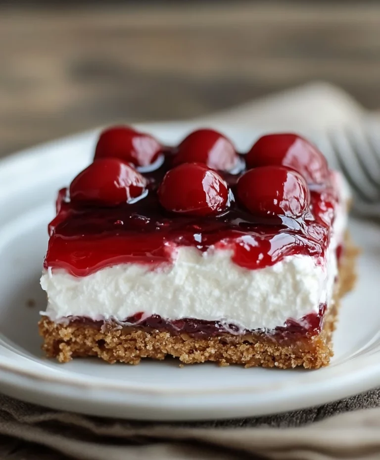 Cherry Pretzel Squares
