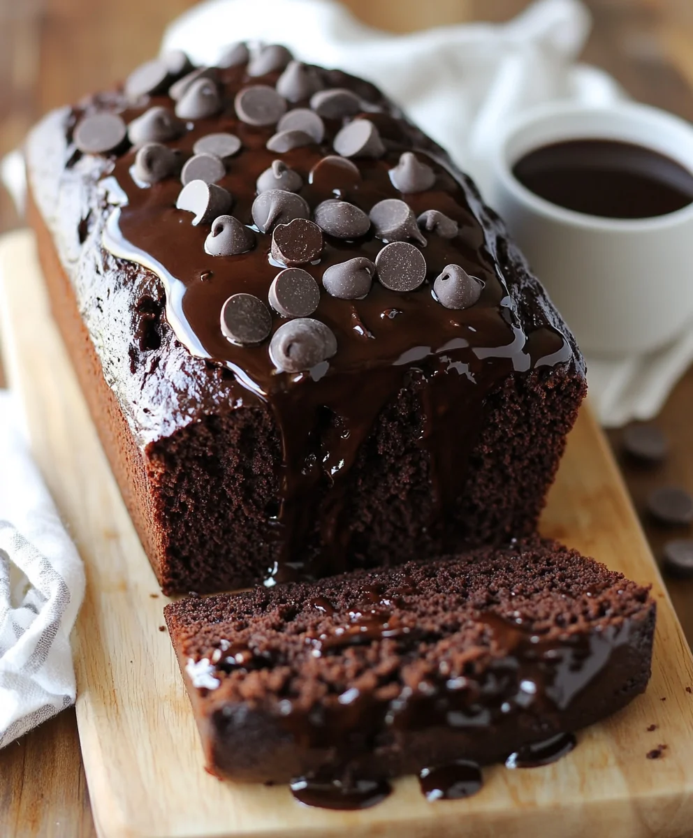 Hot Fudge Brownie Bread
