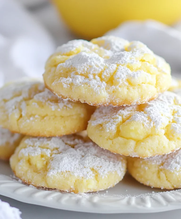 Lemon Gooey Butter Cookies – Best Ever