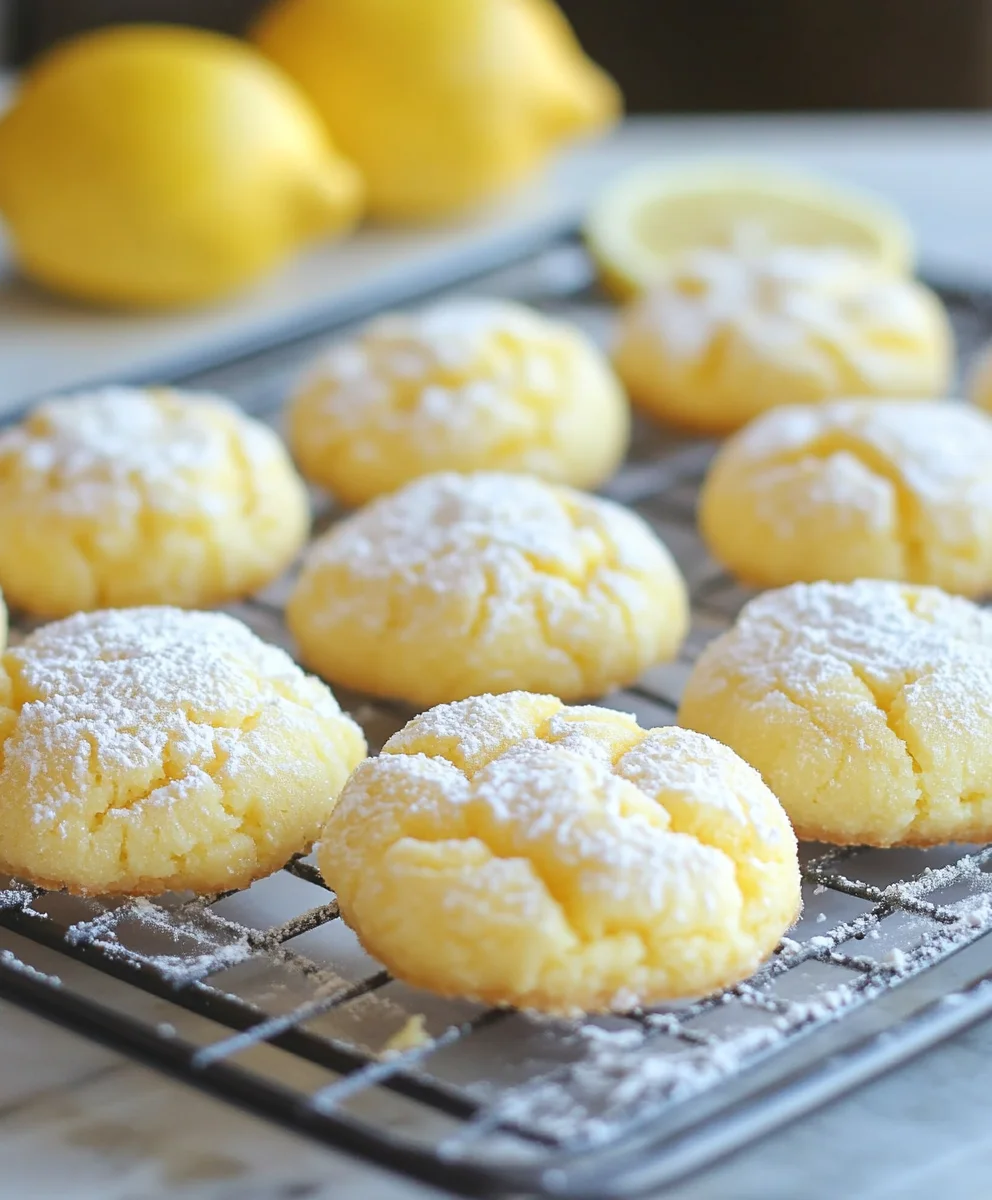 Lemon Gooey Butter Cookies – Best Ever