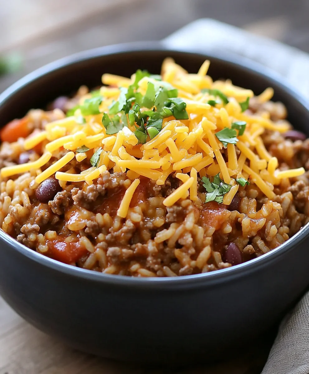 One Pot Mexican Rice Casserole