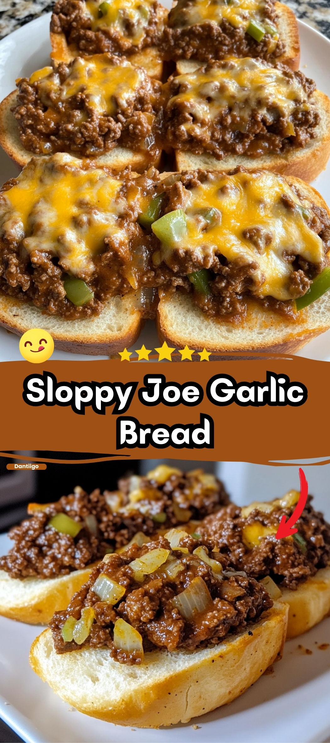 Sloppy Joe Garlic Bread