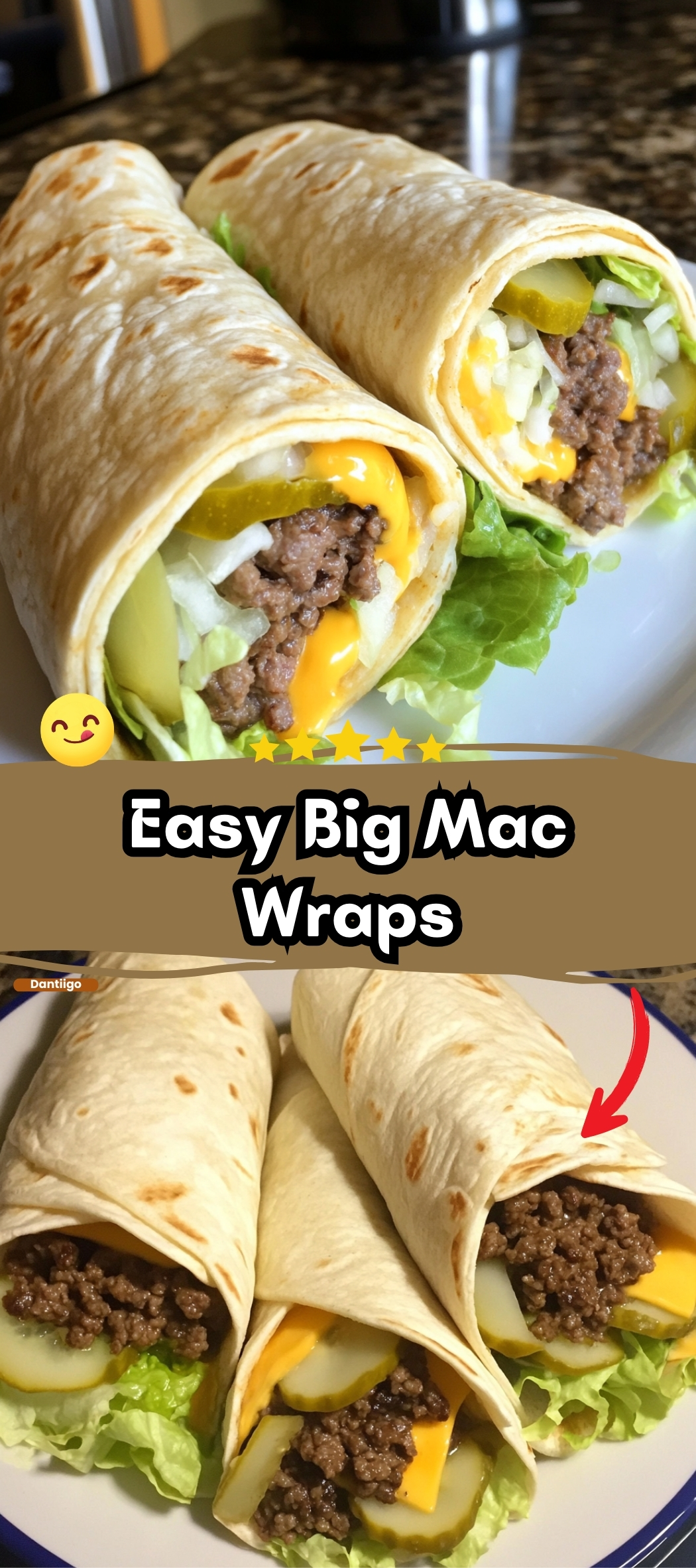 Easy Big Mac Wraps