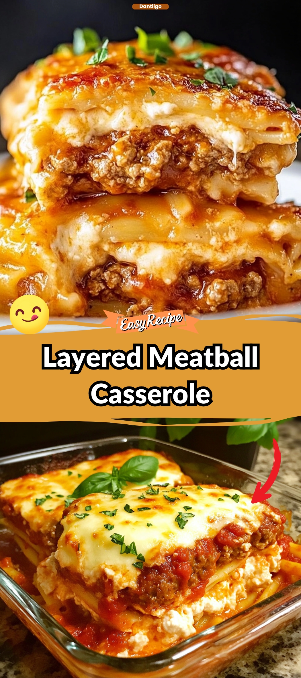 Layered Meatball Casserole