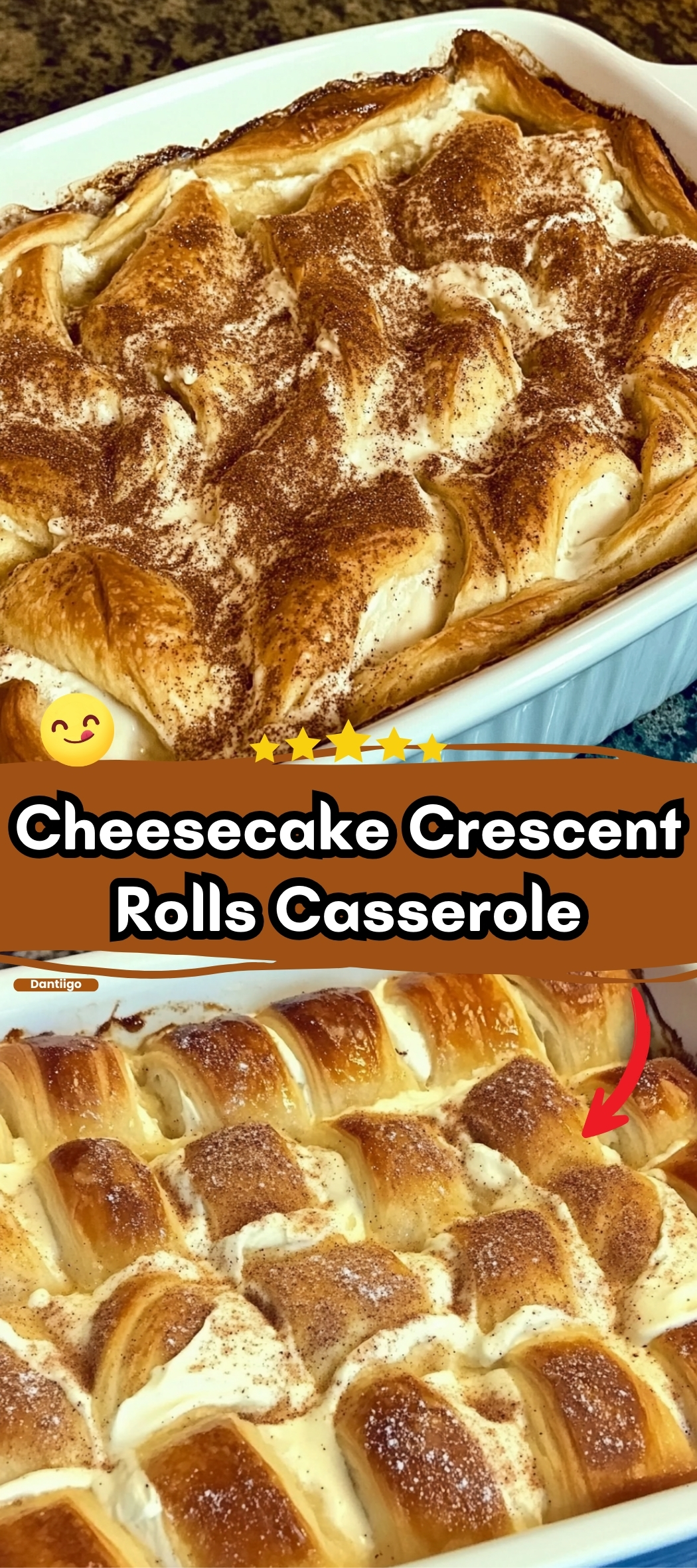 Cheesecake Crescent Rolls Casserole