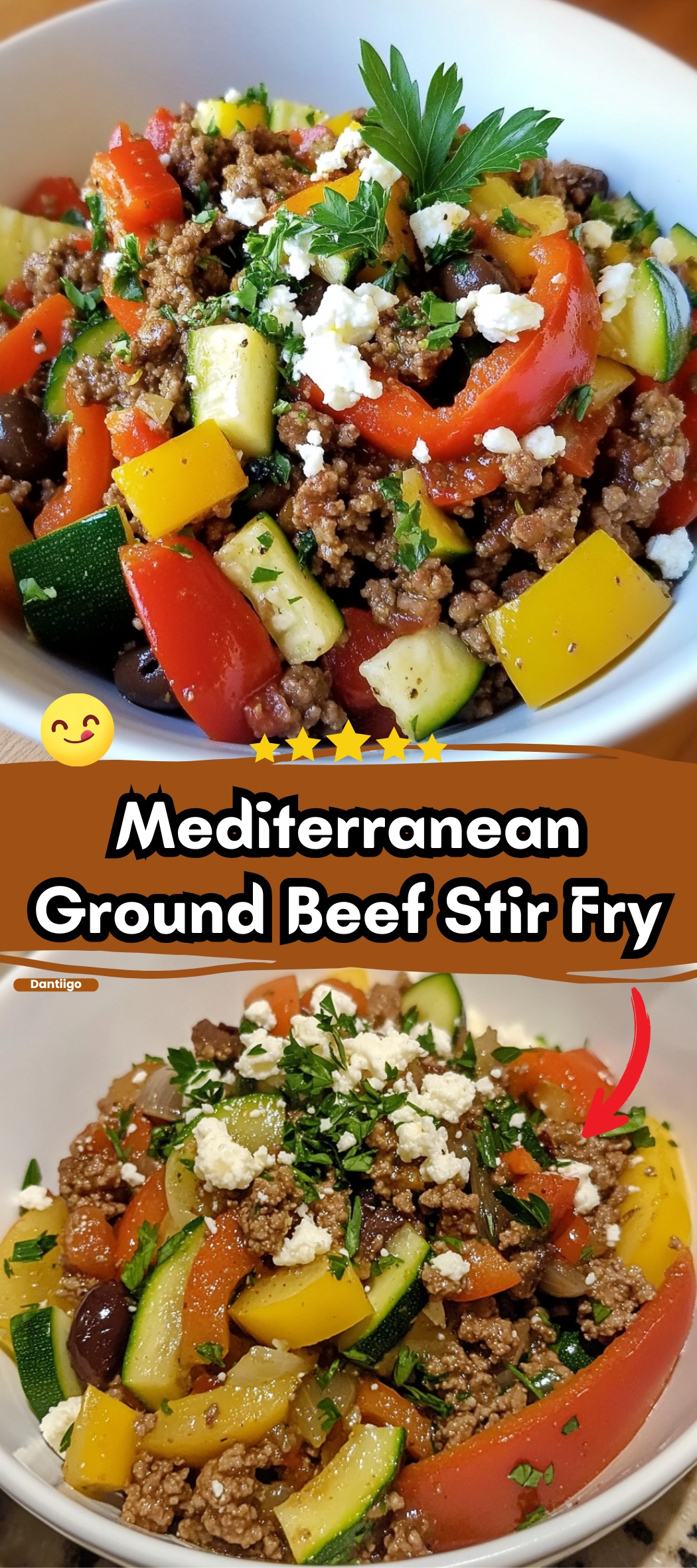 Mediterranean Ground Beef Stir Fry