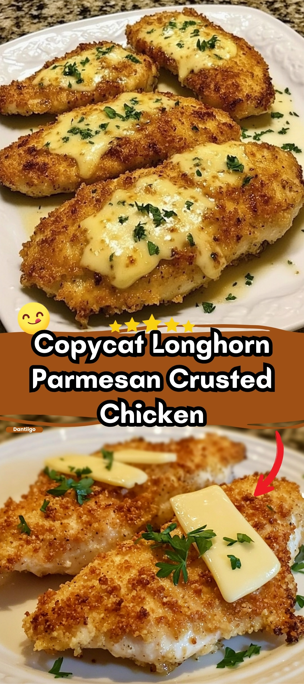 Copycat Longhorn Parmesan Crusted Chicken