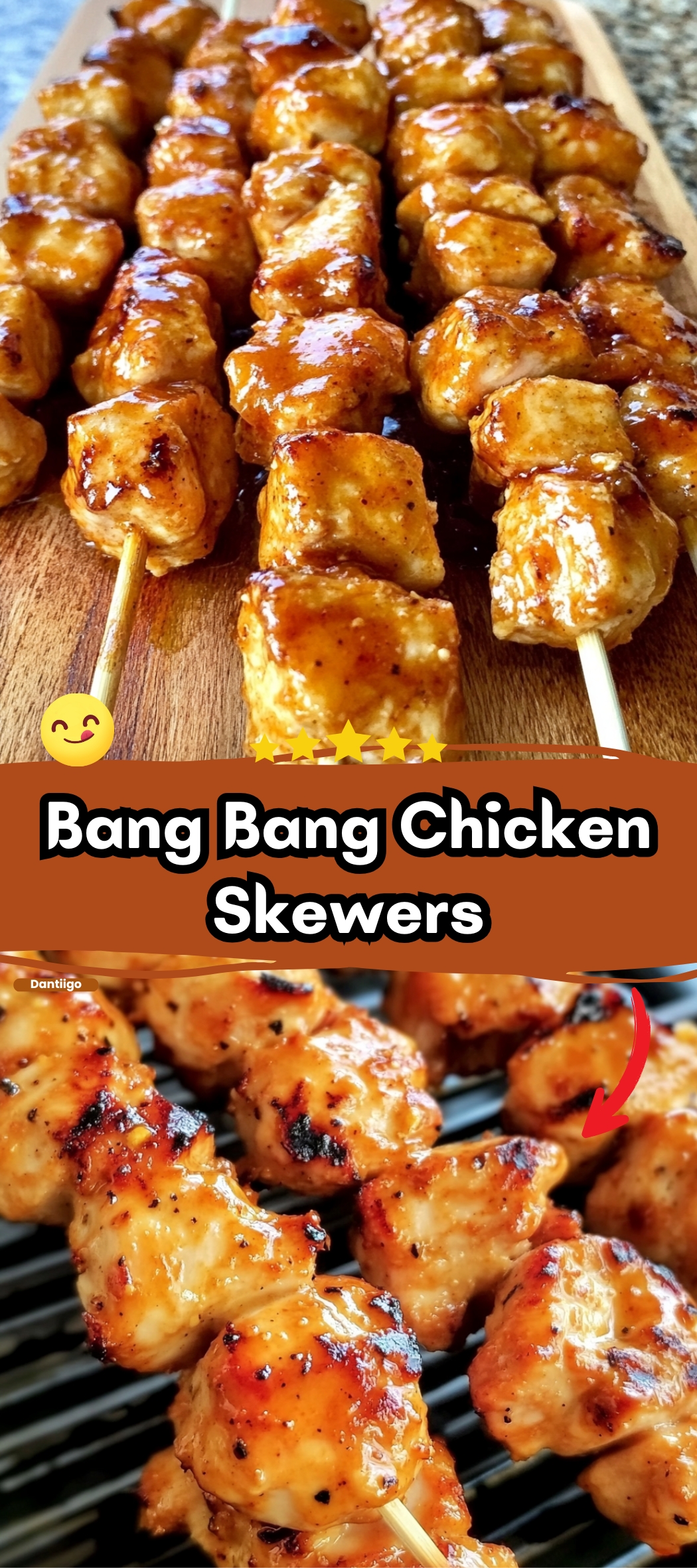 Bang Bang Chicken Skewers