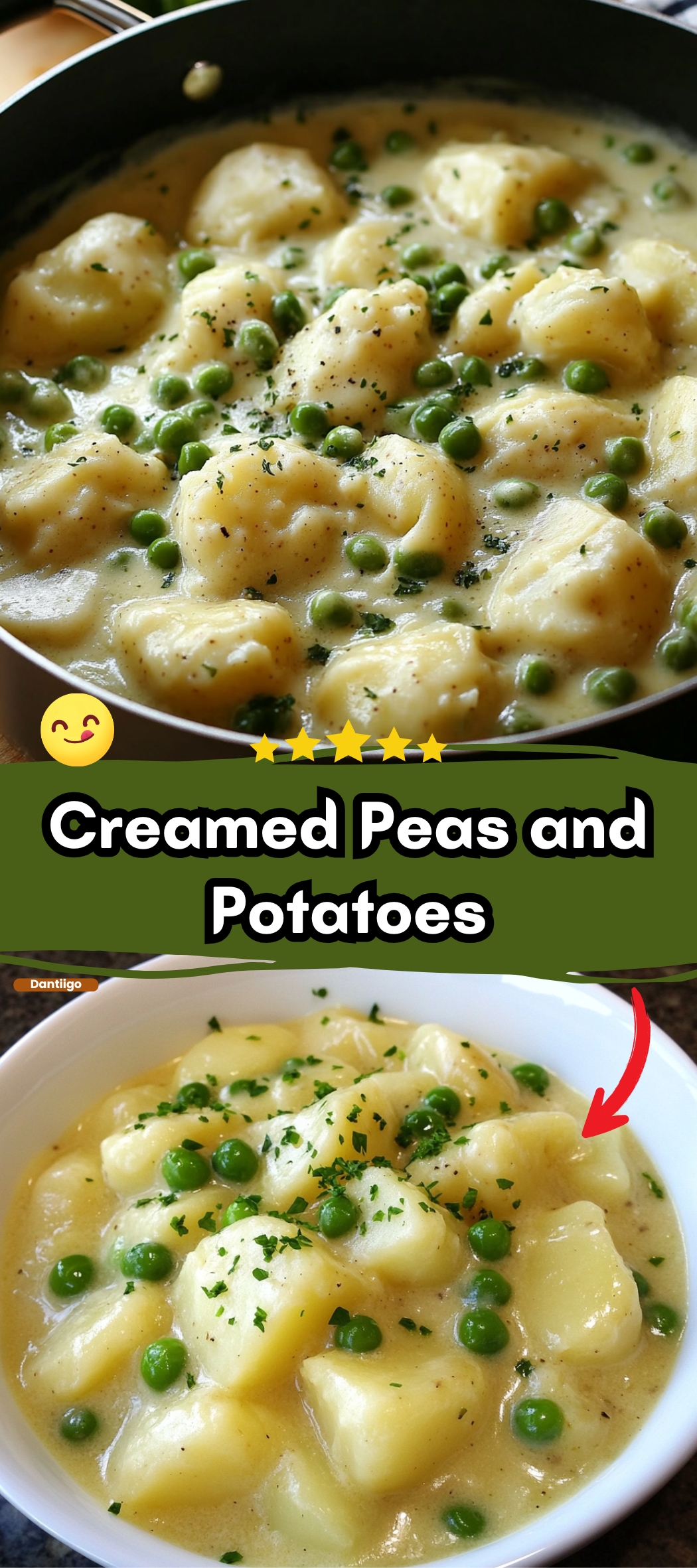Creamed Peas and Potatoes