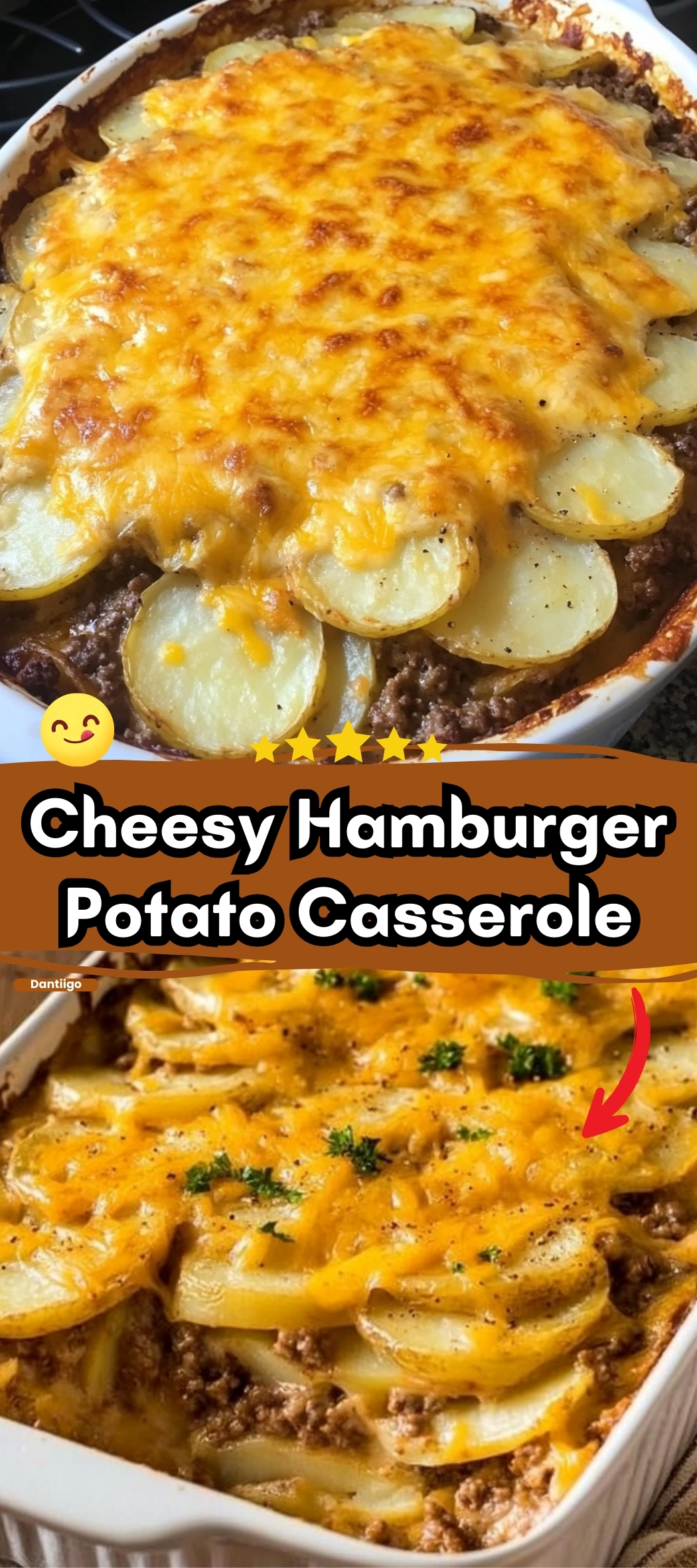 Cheesy Hamburger Potato Casserole