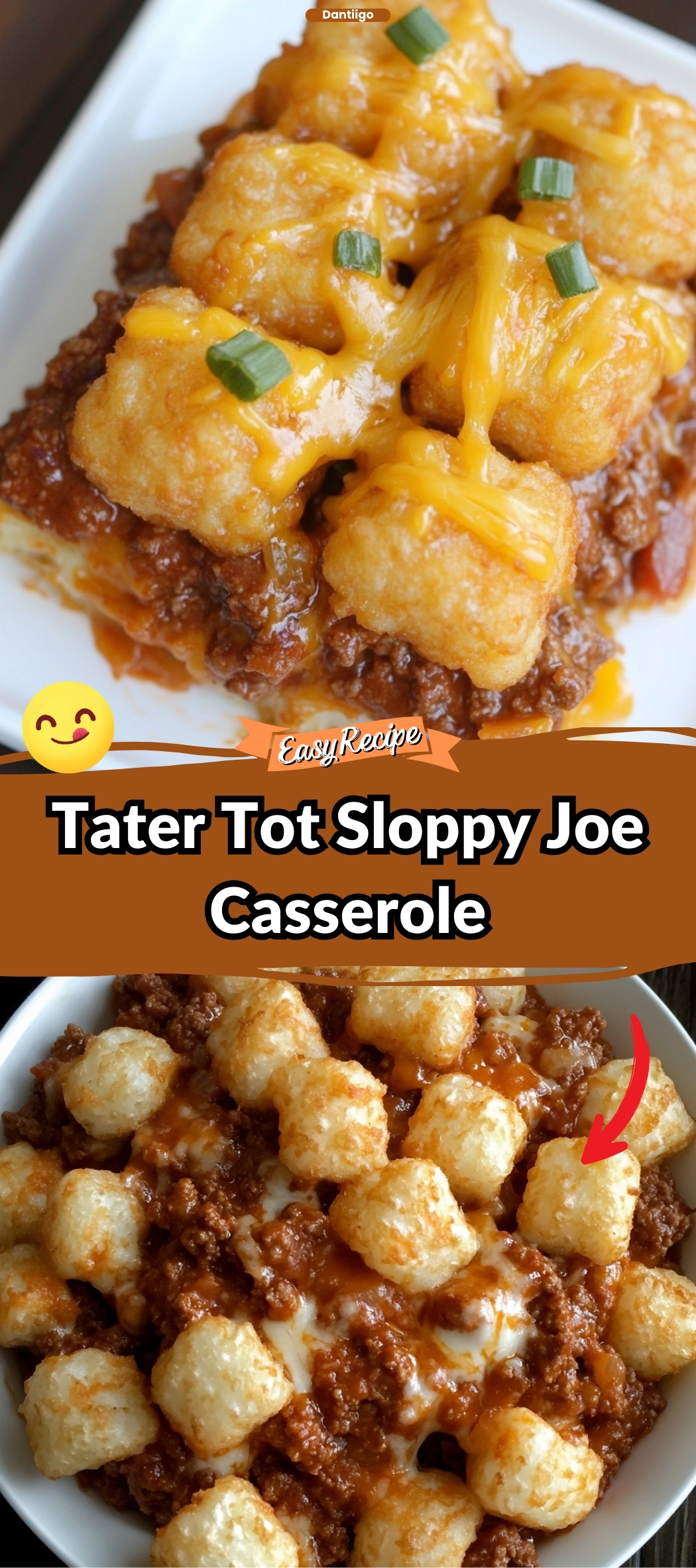 Tater Tot Sloppy Joe Casserole