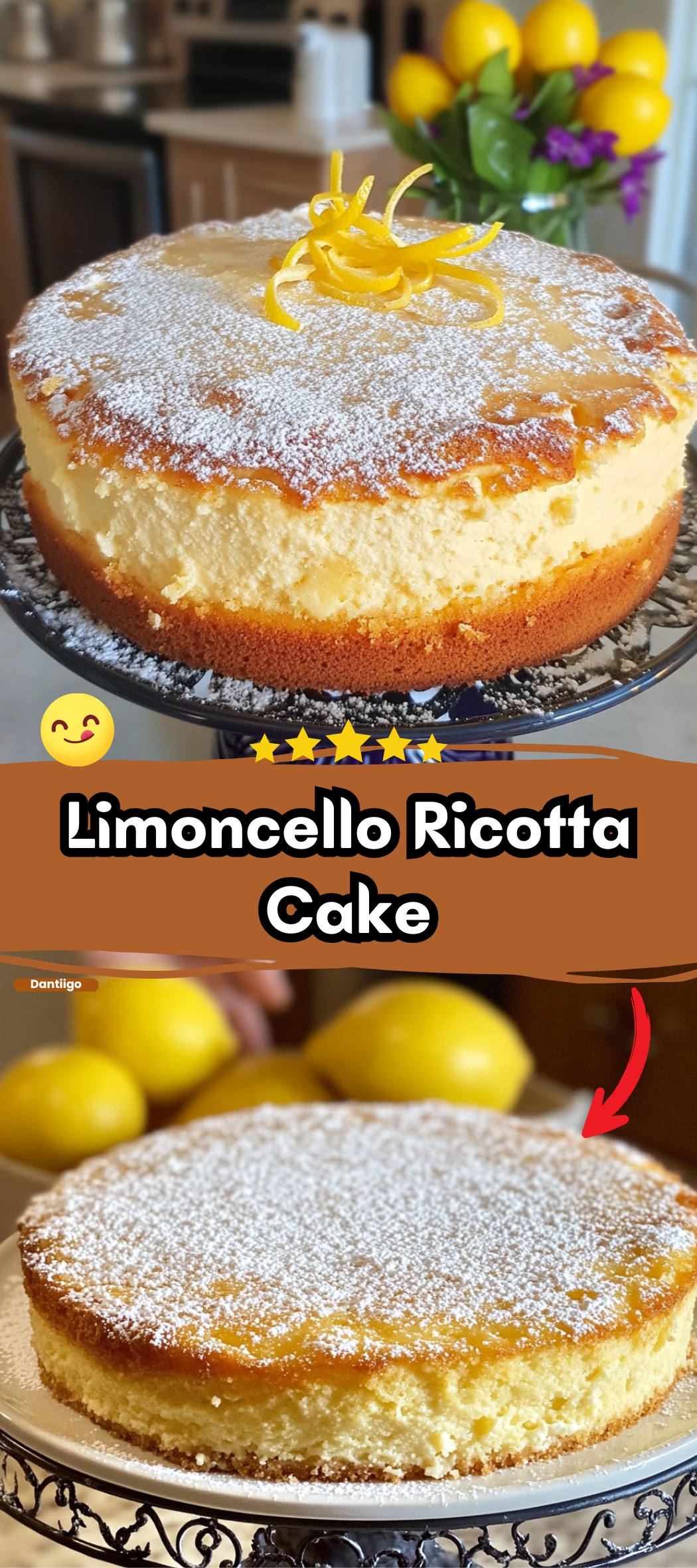 Limoncello Ricotta Cake