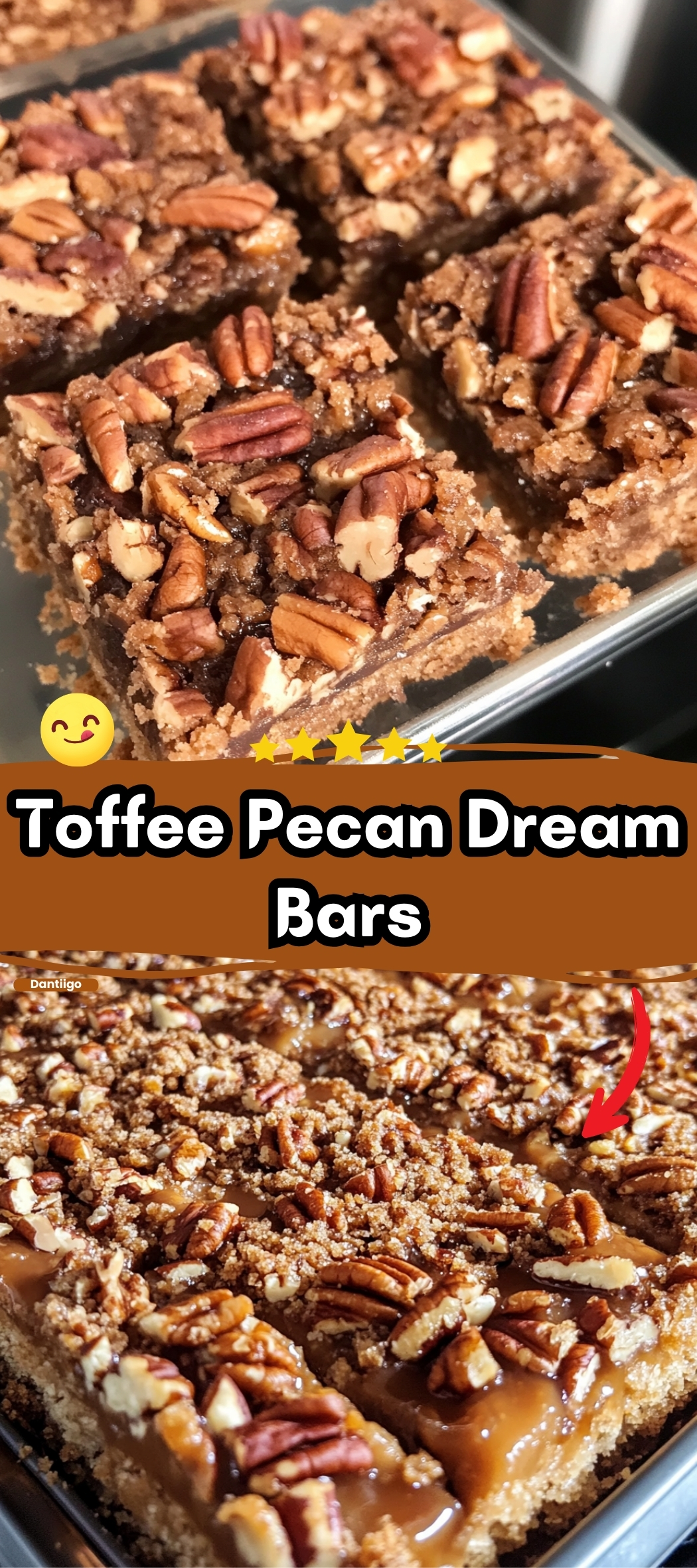 Toffee Pecan Dream Bars