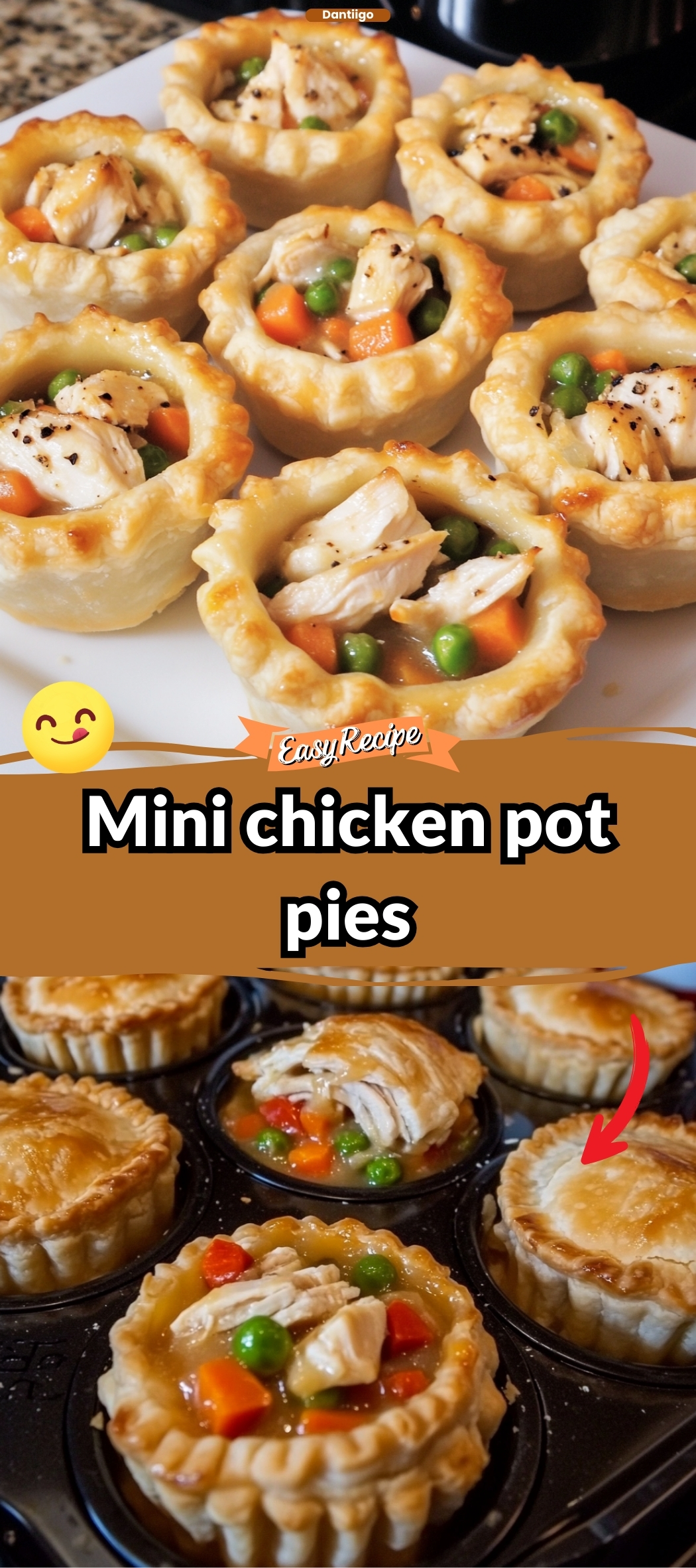 Mini chicken pot pies