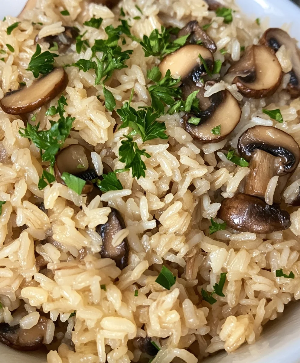 Tasty Mushroom Rice