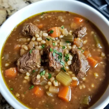 Tasty Beef Barley Soup