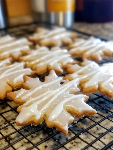 Maple Cookies with Maple Icing