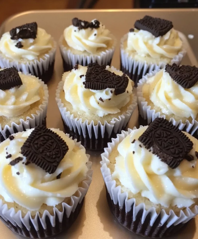 White Chocolate Oreo Mini Cheesecakes