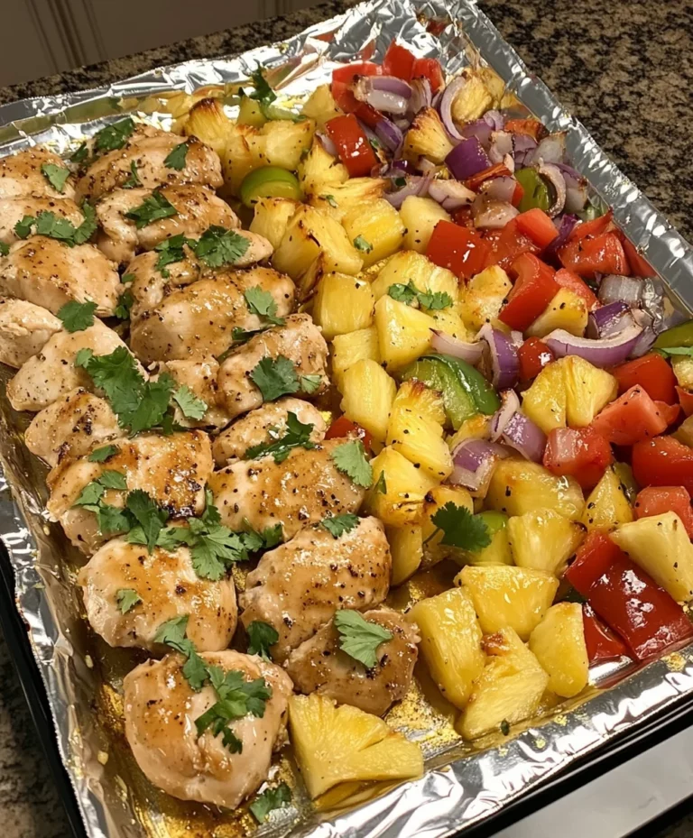 Hawaiian Chicken Sheet Pan