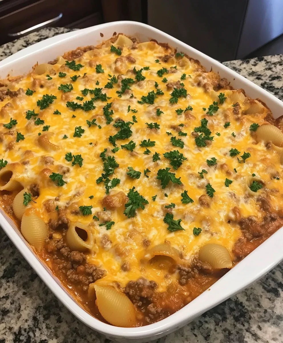 Creamy Beef and Shells