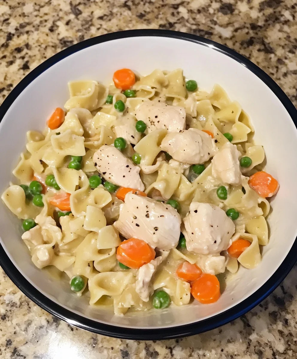 Creamy Chicken Pot Pie Noodles