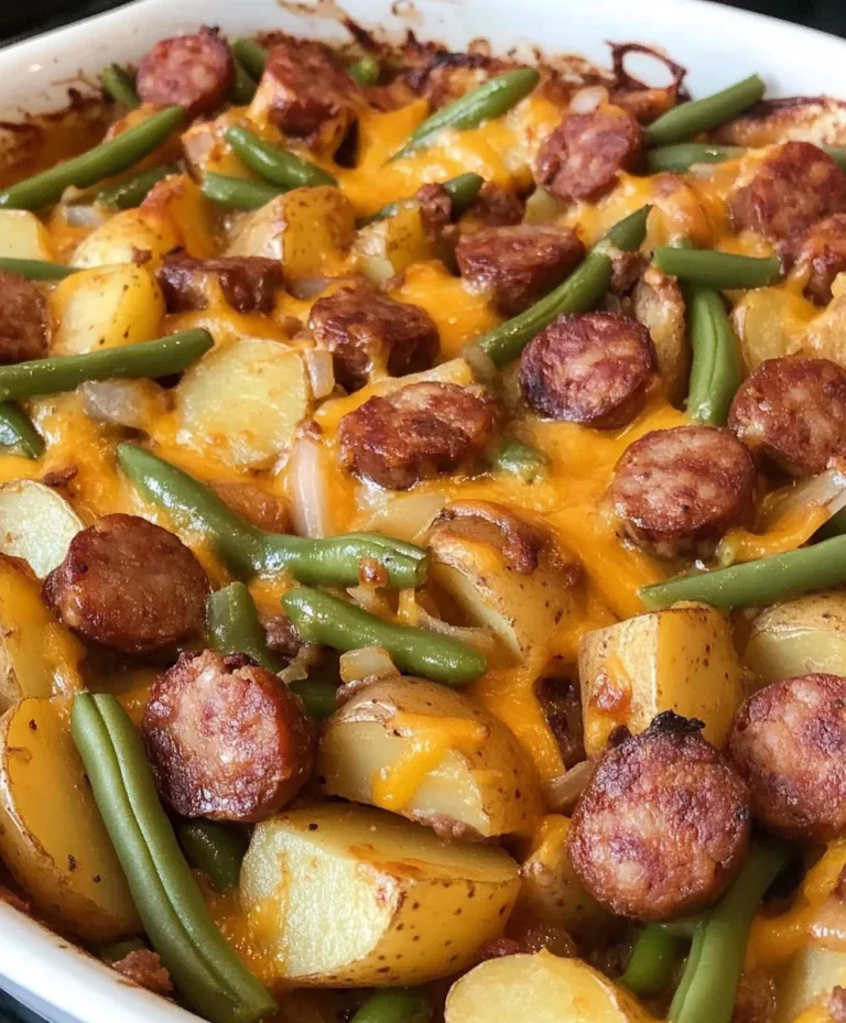 Sausage Green Bean Potato Casserole