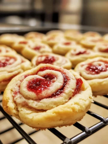 Raspberry Swirl Cookies