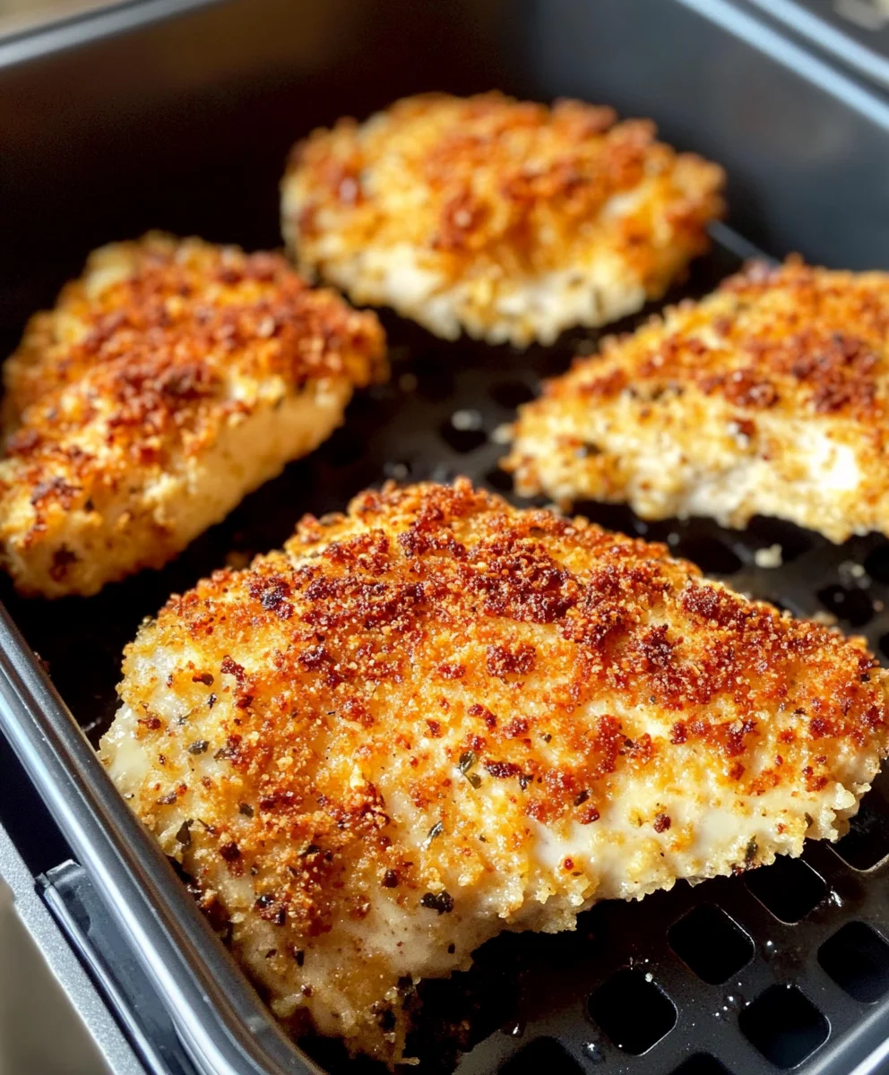 Air Fryer Parmesan Crusted Chicken