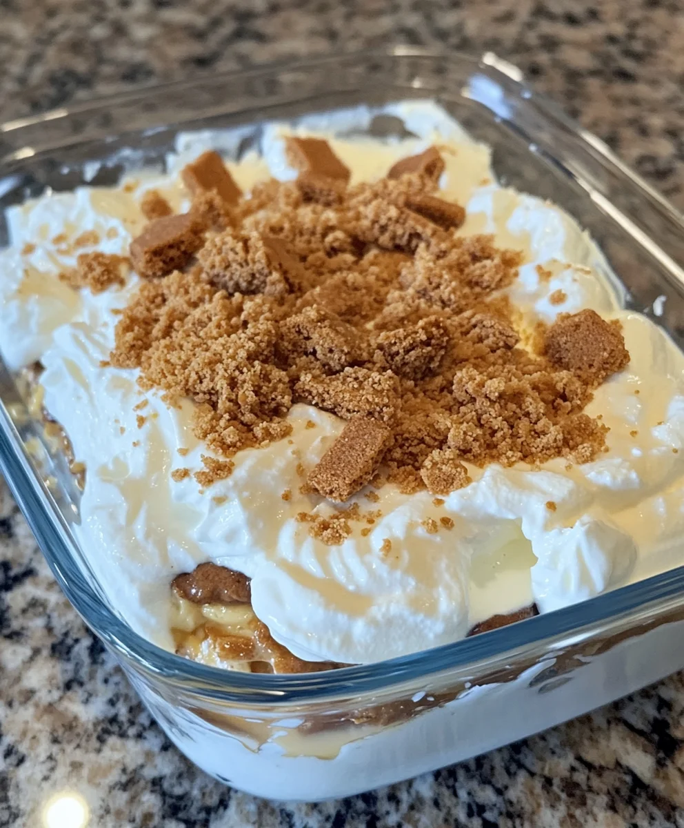 4-ingredient Biscoff Lasagne