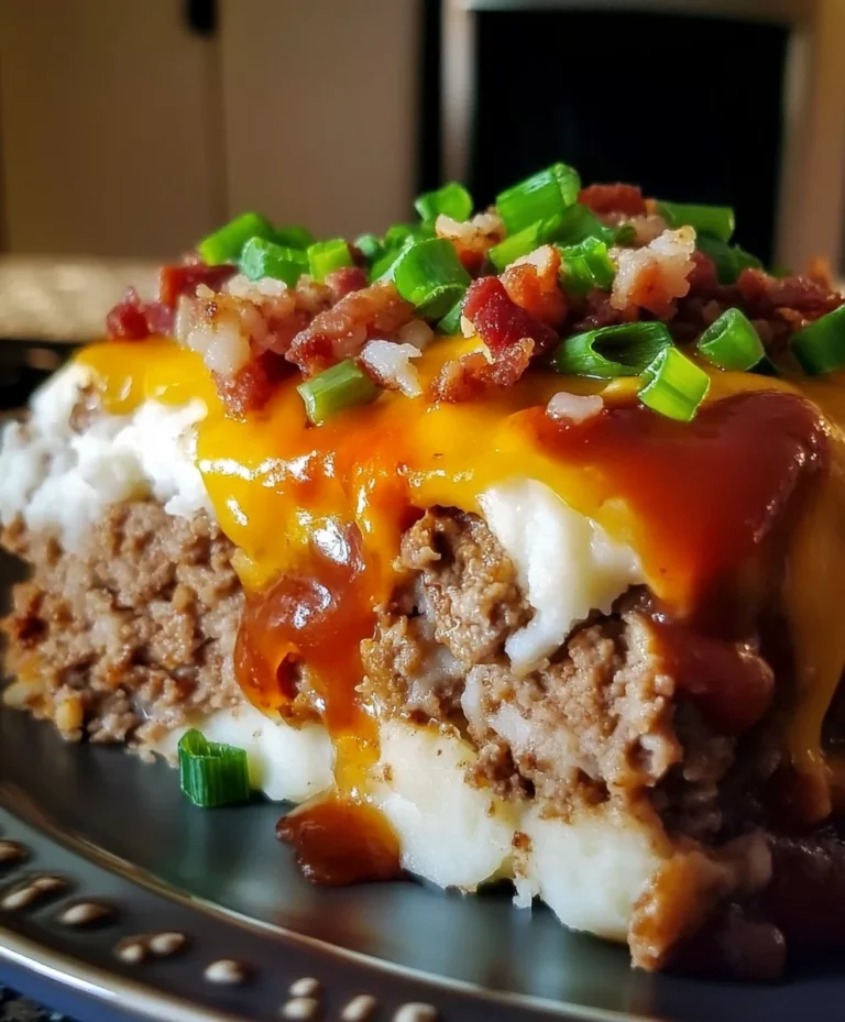 Loaded Potato and Meatloaf Casserole