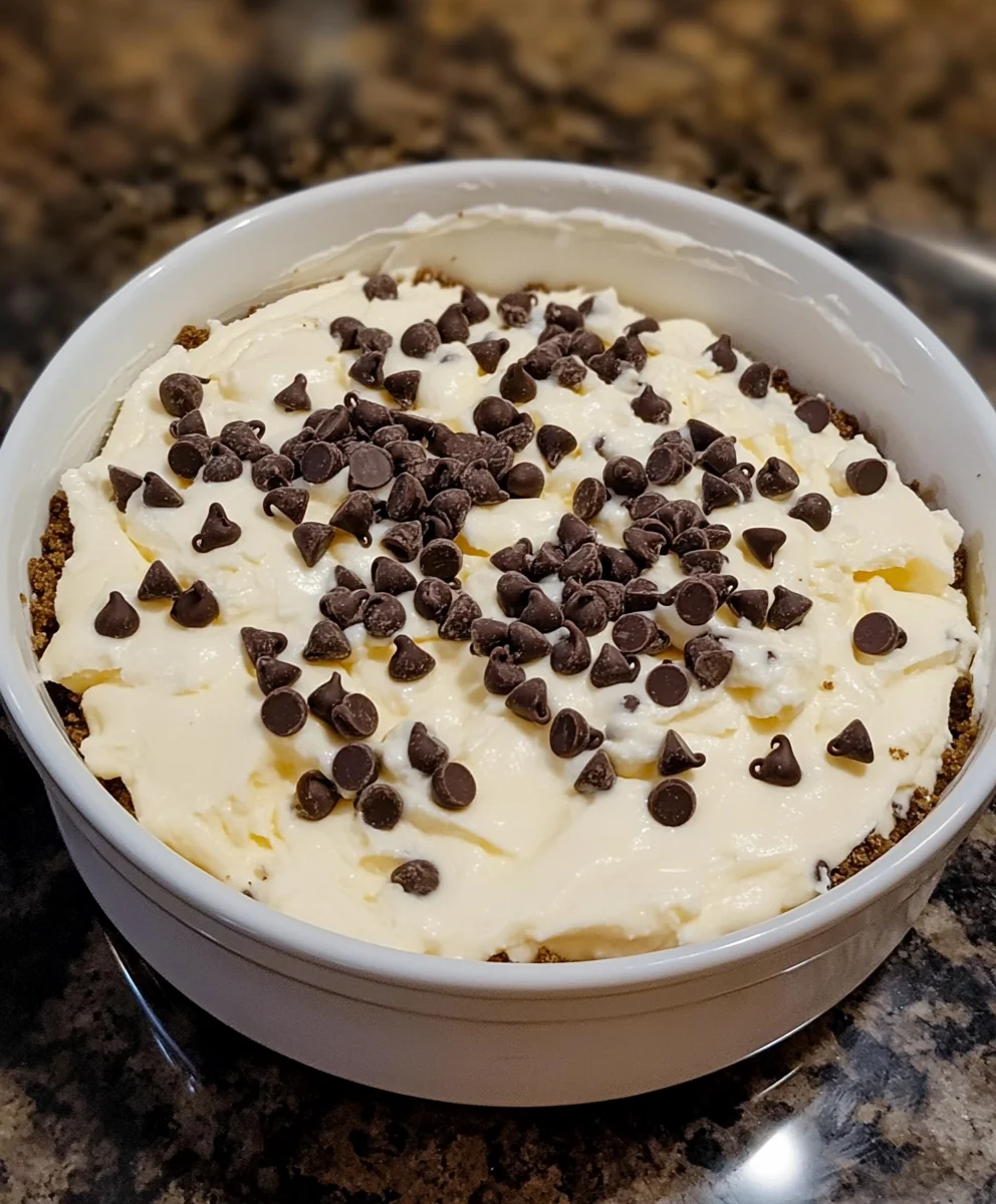 No Bake Cookie Dough Cheesecake