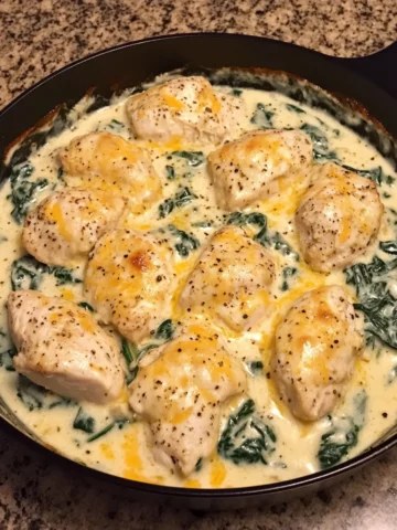 Creamy Chicken and Spinach Casserole