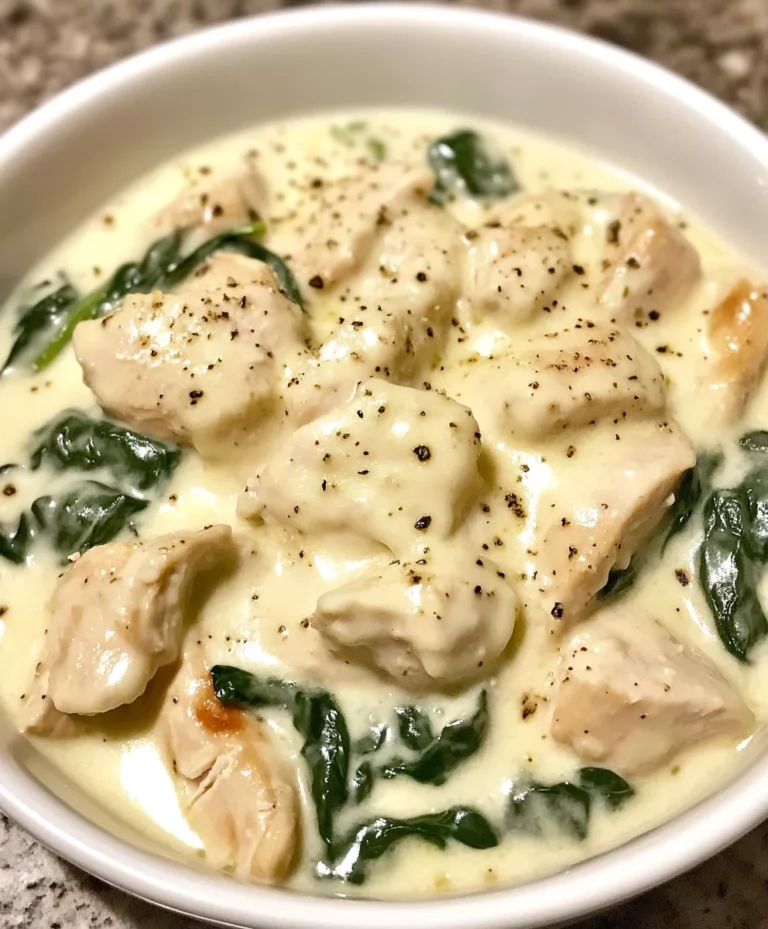 Creamy Chicken and Spinach Casserole