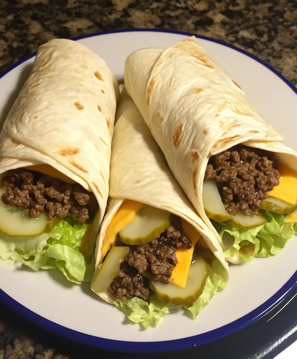 Easy Big Mac Wraps