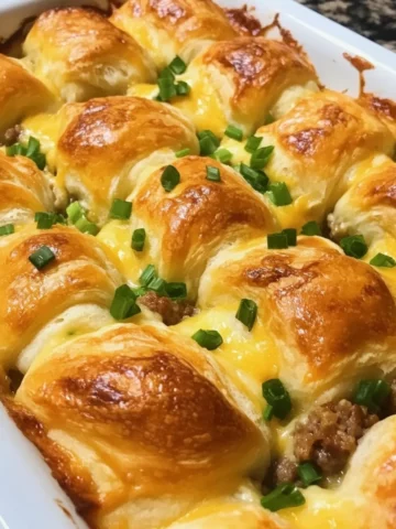 Sausage Cream Cheese Crescent Bake
