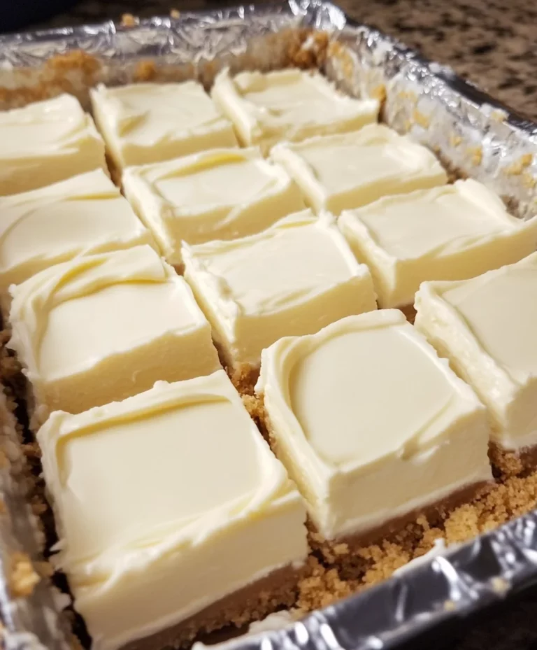 No-Bake White Chocolate Cheesecake Bars