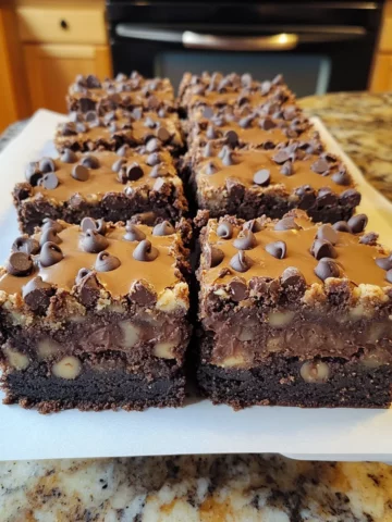 Chocolate Chip Cookie Dough Brownies