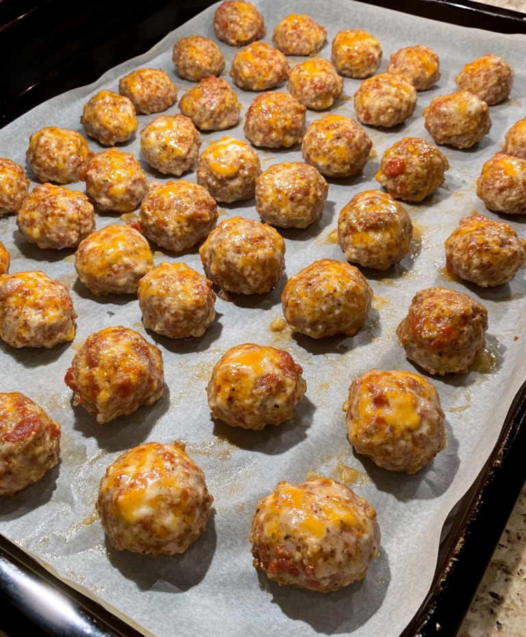 Rotel Cream Cheese Sausage Balls