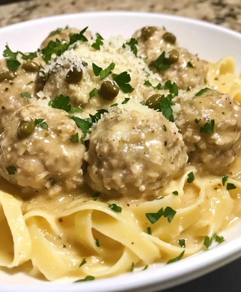 Chicken Piccata Meatballs